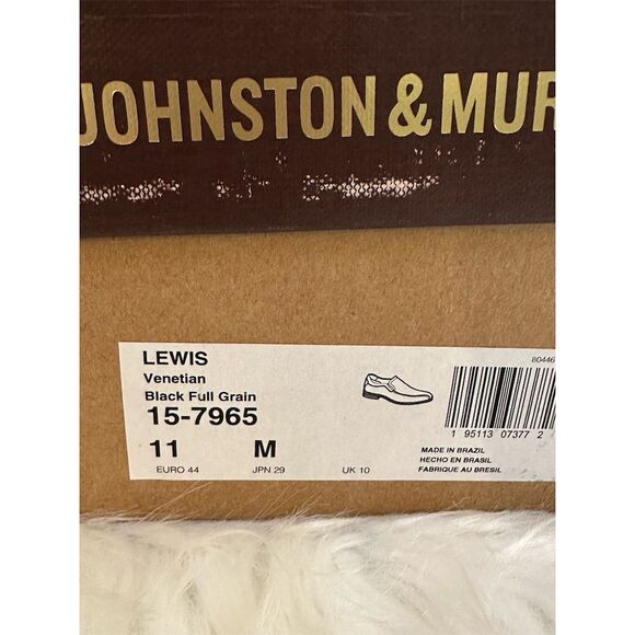 Johnston & Murphy Men's Lewis Venetian Loafer Black Size 11 New in Box - Picture 16 of 16